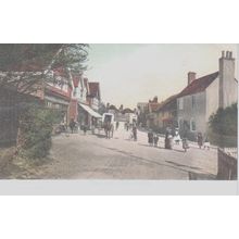 Very Animated High Street Milford On Sea Hampshire F.G.O Stuart 1218 Postcard