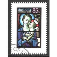 AUSTRALIA 1984: CHRISTMAS - STAINED GLASS WINDOWS - 85c USED (G7)