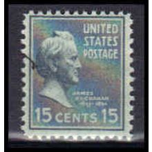 820 15c James Buchanan Just Clears MNH B0747