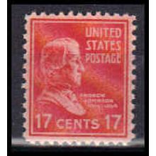 822 17c Andrew Johnson Fine MNH B0864