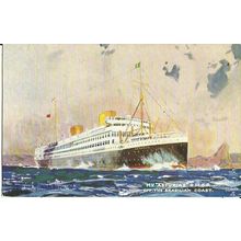 Royal Mail SP Co. MV ASTURIAS Tuck Oilette Postcard (3592)