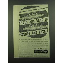1939 Canadian Pacific Cruise Ad - There and Back