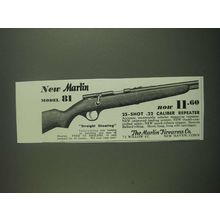 1939 Marlin Model 81 Rifle Ad