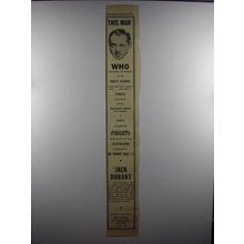 1956 Jack Durant Ad - This Man