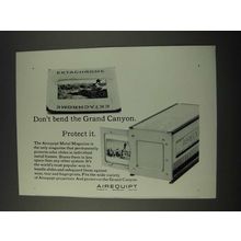 1965 Airequipt Metal Slide Magazine Ad - Don't Bend the Grand Canyon