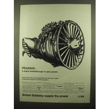 1965 Bristol Siddeley Pegasus Engine Ad - Breakthrough