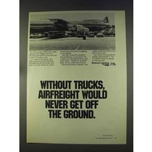 1977 ATA American Trucking Association Ad - Airfreight