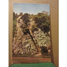 ROCK OF AGES, BURRINGTON COMBE, Somerset vintage unused postcard PT6405 =