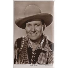 Gene Autry Cowboy Picturegoer Film Movie RPC Postcard