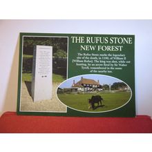 THE RUFUS STONE, NEW FOREST, HAMPSHIRE unused postcard by J Salmon =