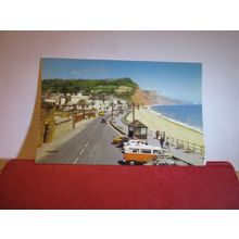 THE SEA FRONT, SIDMOUTH, Devon. used postcard by Jarrold 1980s =