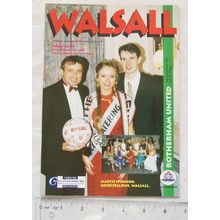 1996 programme Walsall v. Rotherham United