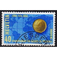 SCHWEIZ SWITZERLAND [1954] MiNr 0596 ( O/used ) Fussball