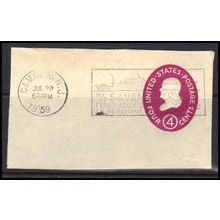 Used U536 4c Benjamin Franklin Very Fine Camden, NJ. E0764