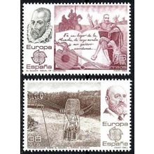 España. 1983. Mi # 2585 / 86. EUROPE Cept. Don Quixote. Ferry over the Niagara