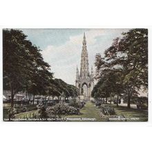 East Princes Street Gardens & Monument Edinburgh Reliable Series Postcard 34042