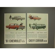 1961 Chevy Car Ad - Biscayne, Impala, Corvair, Lakewood