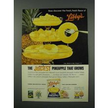 1961 Libby's Sliced Pineapple Ad - Juciest Pineapple