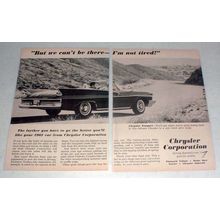 1961 Chrysler Newport Car Ad - I'm not Tired!
