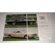 1966 Lincoln Continental Car Ad - Unmistakably
