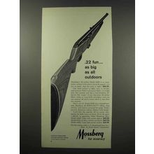 1966 Mossberg Model 352K Rifle Ad - Big As Outdoors