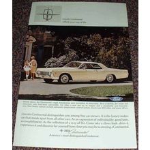 1966 Lincoln Continental Car Ad, Way of Life!