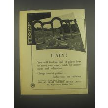 1959 Italian State Tourist Office Ad - Italy!