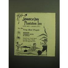 1958 Jamaica Inn and Plantation Inn Advertisement - For the very best people