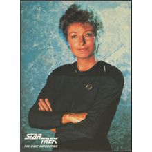 Star Trek TNG - Diana Muldaur as Dr Katherine Pulaski, 1989 - Engale Postcard