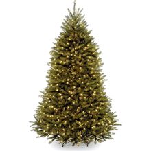 National Tree Company Pre-Lit Artificial Full Christmas Tree, Green, Dunhill Fir
