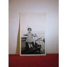 boy on the paddle steamer P.S. FRESHWATER small photograph c.1940 =