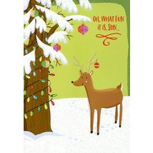 Oh, What Fun it is, Son... - CHRISTMAS GREETING CARD - 23823