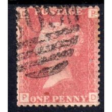 1858 sg43 1d red plate 118 FINE USED (P D) PR3