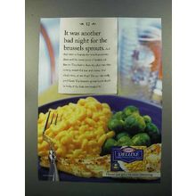2001 Kraft Deluxe Macaroni And Cheese Dinner Ad - Brussels Sprouts