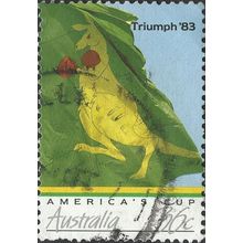AUSTRALIA, SPORT, America's Cup, Kangaroo Sail, green 1986, 36c, #2
