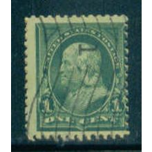 Used 279 1c Benjamin Franklin Average Pair M04313
