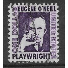 USA 1967 $1 PURPLE EUGINE O'NEILL SG 1277 FINE USED#