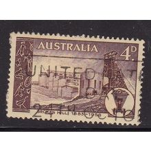 AUSTRALIA 1958 75th ANNIV FOUNDING OF BROKEN HILL 4d USED SG305