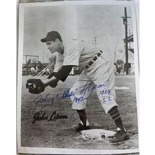 Johnny Lipon (d. 98) Signed Autographed Vintage Glossy 8x10 Photo Detroit Tigers