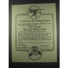 1913 Fort Wayne Electric Rock Drill Ad