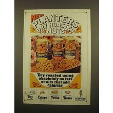 1965 Planters Dry Roasted Nuts Ad - No Fats Or Oils