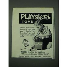 1965 Playskool Postal Station Toy Ad