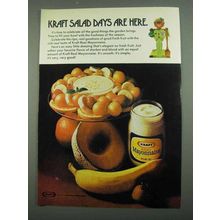 1974 Kraft Mayonnaise Ad - Salad Days Are Here
