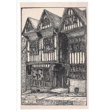 THE OLD HOSPITAL, RYE unused vintage postcard. by Perugini's, Rye.. =