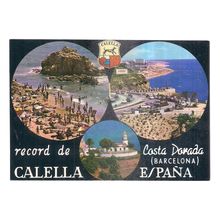 multiview, CALELLA , BARCELONA, SPAIN used postcard (a) =