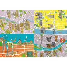 Budapest Baths Inner City Siofok 4x Hungary Map Megye Postcard s