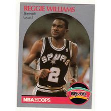 1990-91 Hoops Reggie Williams basketball card #272 - Spurs