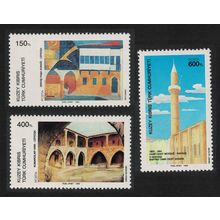Turkish Cyprus Paintings Art 8th series 3v 1989 MNH SG#248-250