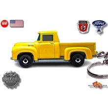 HTF KEYCHAIN 56 YELLOW FORD F100 PICKUP TRUCK CUSTOM Ltd