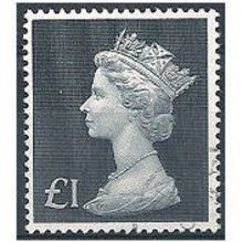1970 SG831b £1 Black High Value Machin Very Fine Used.